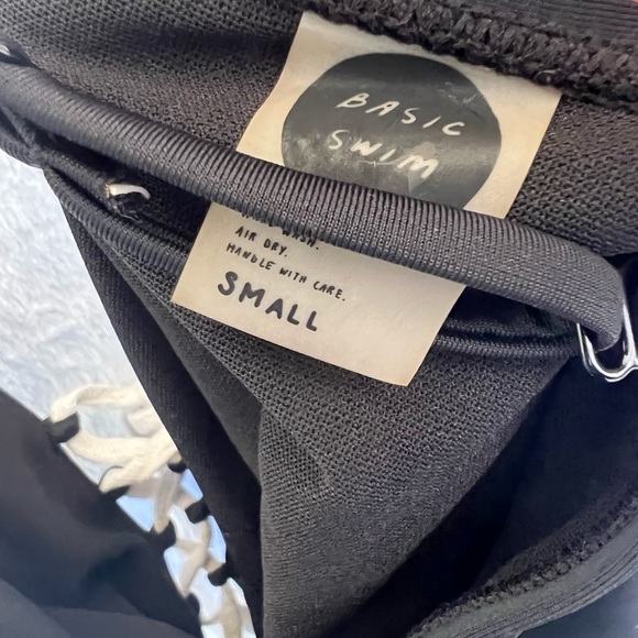 NWT Basic Swim club one piece lace up swimsuit - Picture 5 of 5